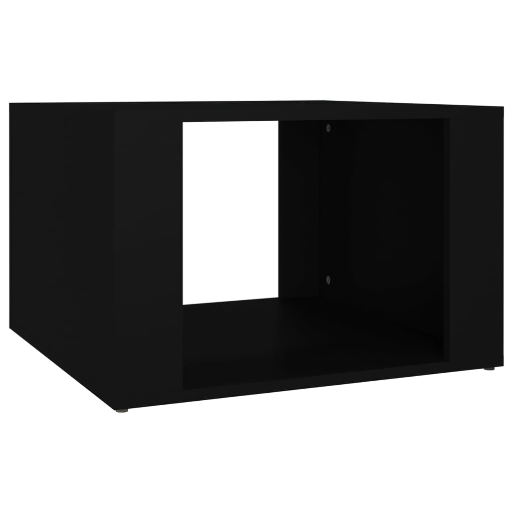 vidaXL Nočný stolík čierny 57x55x36 cm spracované drevo
