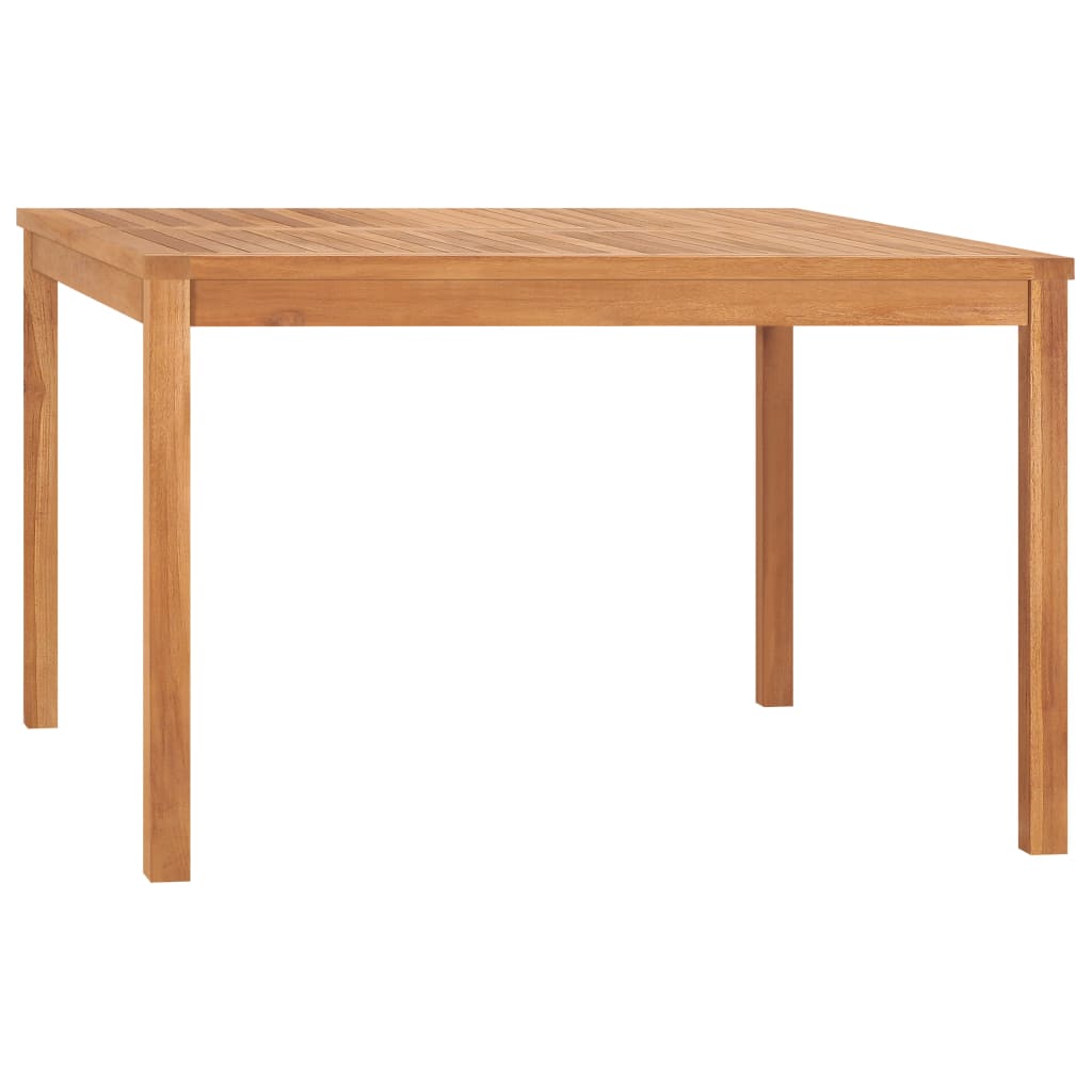 vidaXL Záhradný jedálenský stôl 120x120x77 cm teakový masív