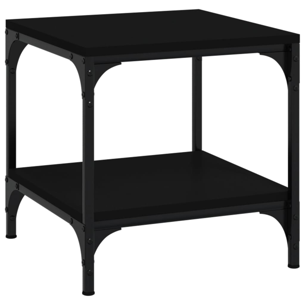 vidaXL Konferenčný stolík čierny 50x50x40 cm spracované drevo