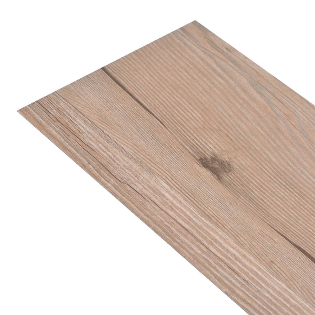 vidaXL Samolepiace podlahové dosky z PVC 5,21 m² 2 mm hnedý dub