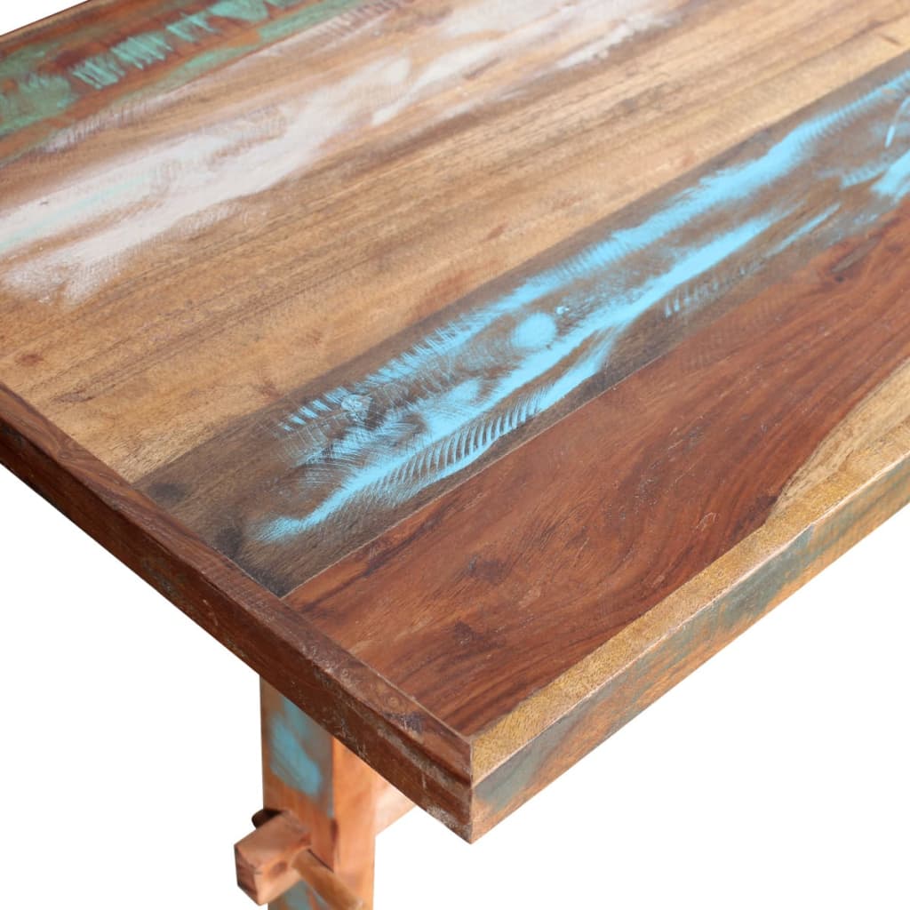 vidaXL Jedálenský stôl s podstolinou, recyklovaný masív 120x58x78 cm