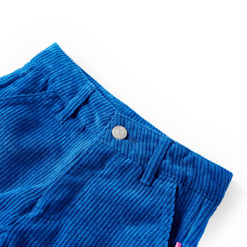 Detské nohavice z menčestru kobaltovo modré 92