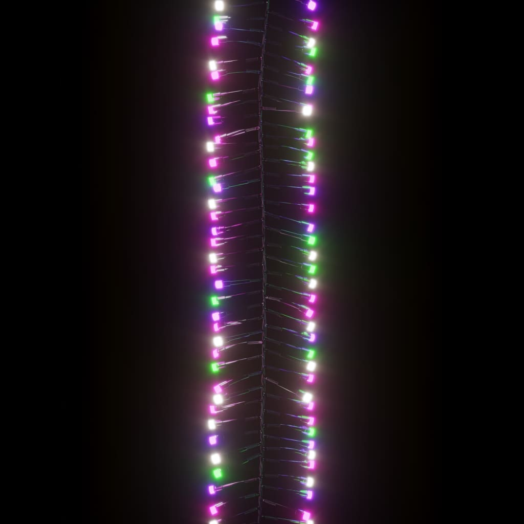vidaXL Reťaz so zhlukmi LED, 400 diód, pastelové farby 7,4 m, PVC