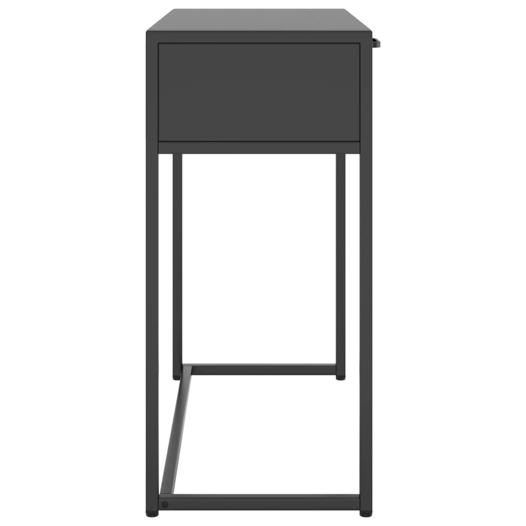 vidaXL Konzolový stolík antracitová 72x35x75 cm oceľ