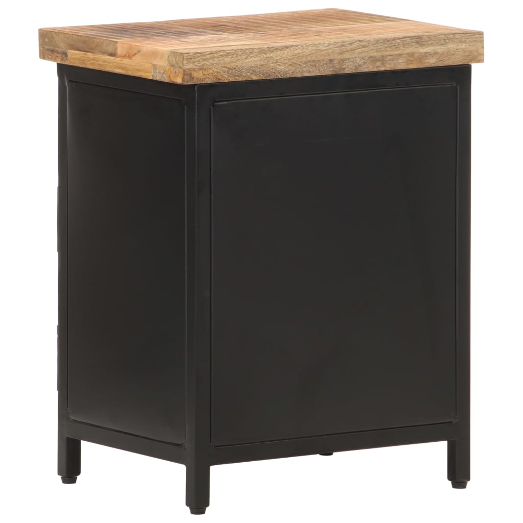 vidaXL Nočný stolík 40x30x52 cm surové mangovníkové drevo
