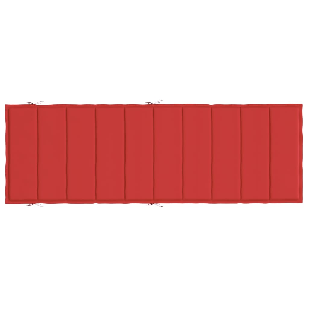 vidaXL Podložka na ležadlo, červená 186x58x3 cm, oxfordská látka