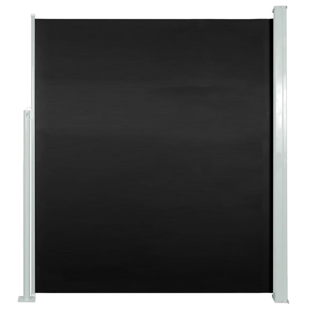 vidaXL Zaťahovacia bočná markíza na terasu 160x300 cm čierna