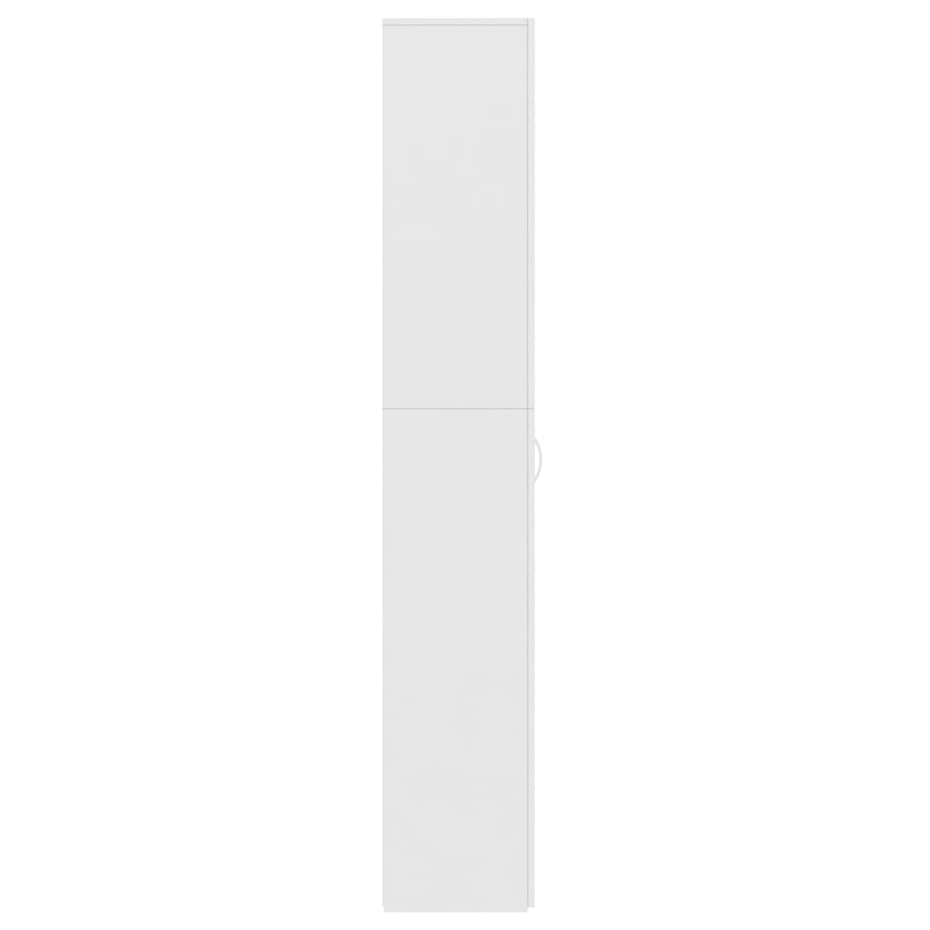 vidaXL Kancelárska skrinka, biela 60x32x190 cm, kompozitné drevo