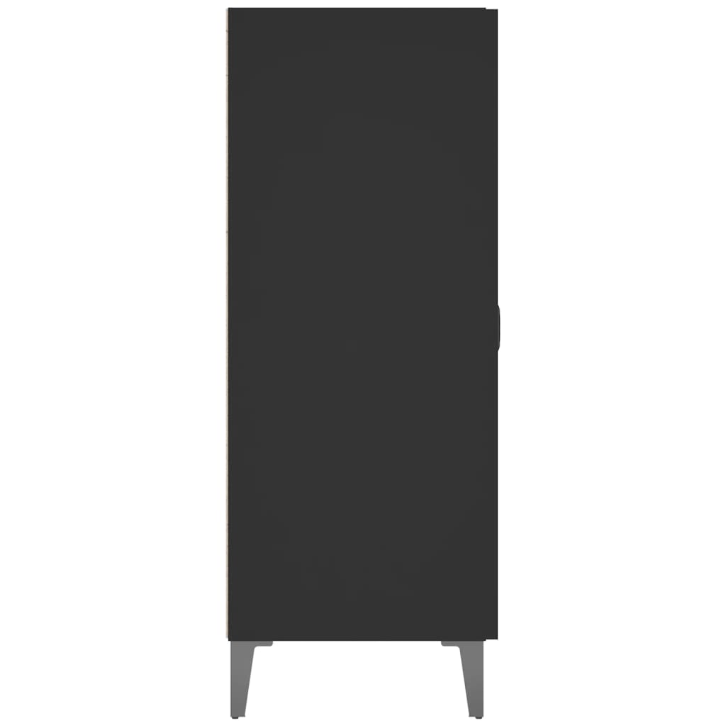 vidaXL Komoda čierna 69,5x34x90 cm kompozitné drevo