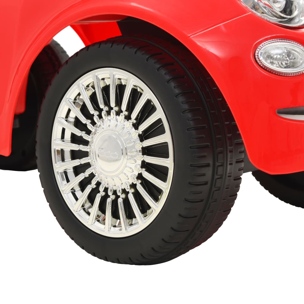 vidaXL Detské autíčko Fiat 500, červené