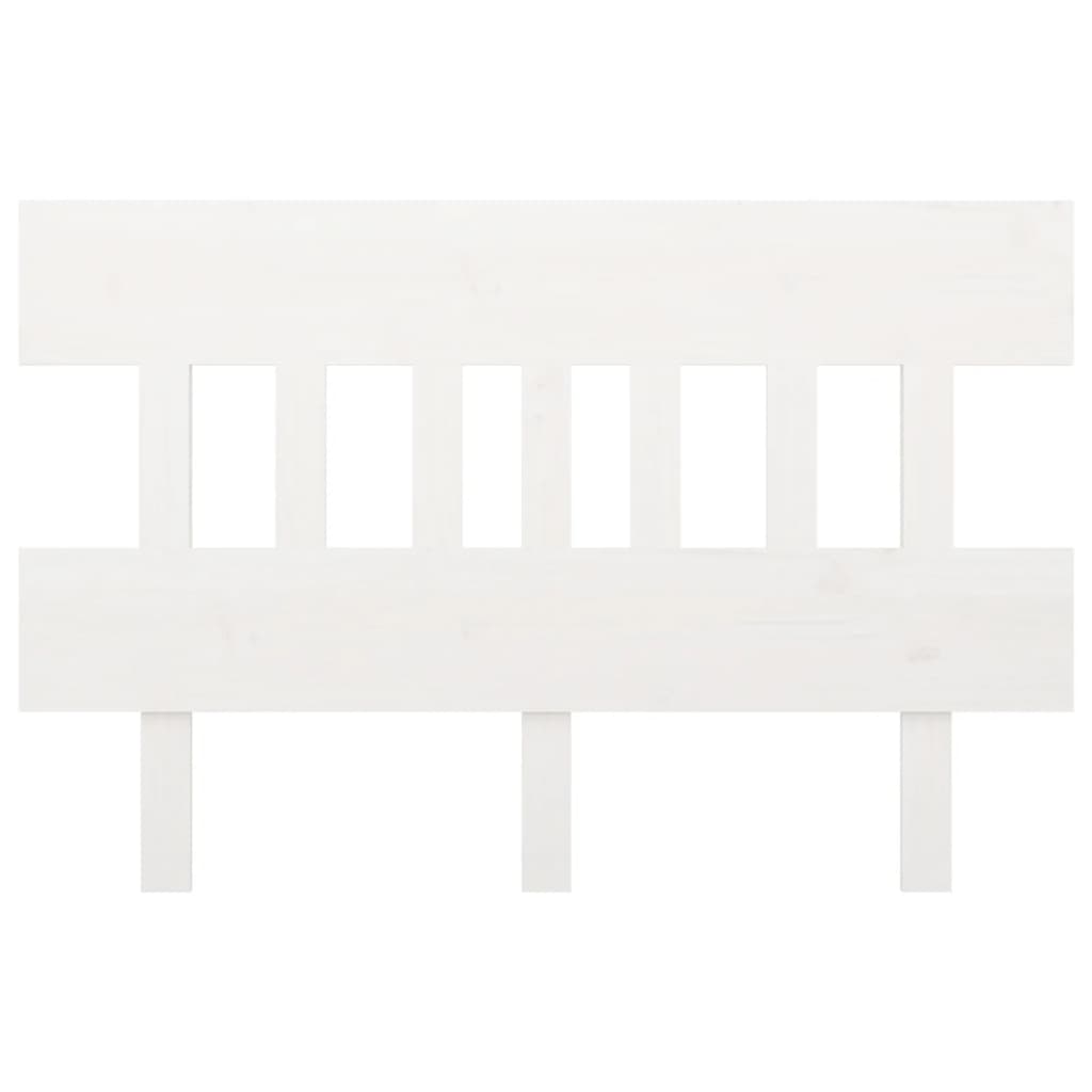 vidaXL Čelo postele biele 143,5x3x81 cm masívna borovica