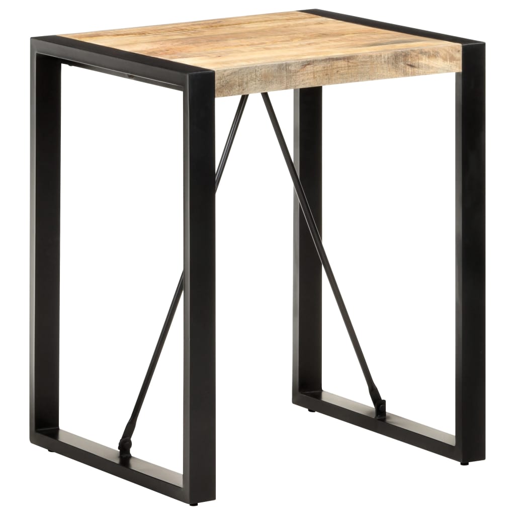 vidaXL Jedálenský stôl 60x60x75 cm masívne surové mangovníkové drevo