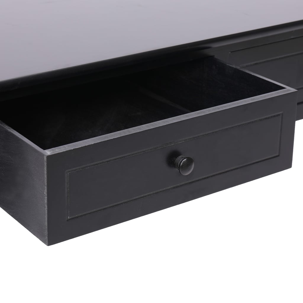 vidaXL Konferenčný stolík čierny 100x50x45 cm drevený