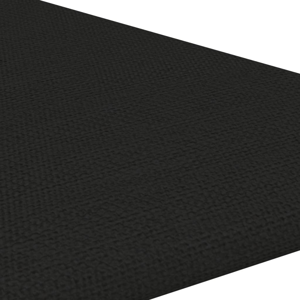 vidaXL Nástenné panely 12 ks čierne 30x30 cm látkové 0,54 m²