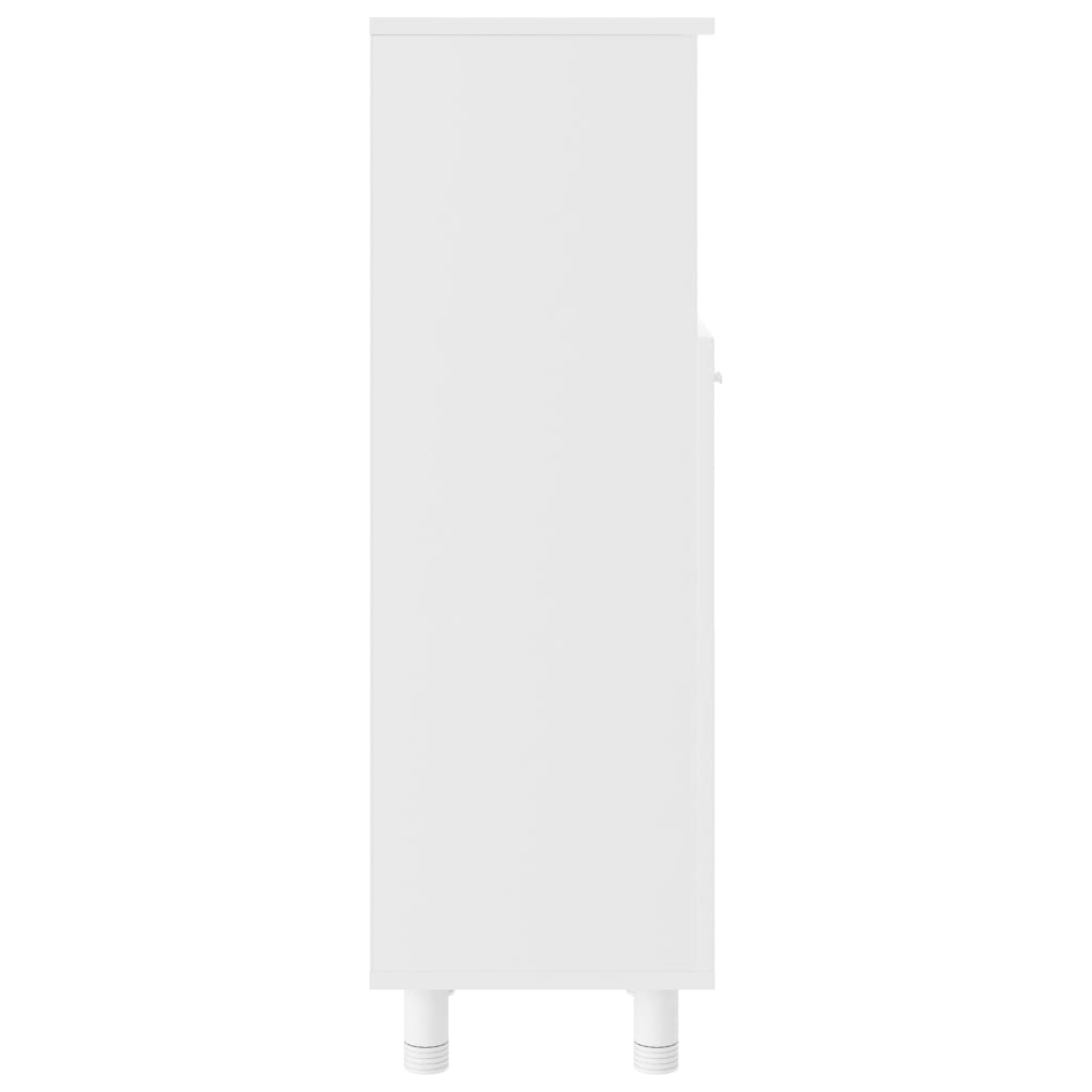 vidaXL Skrinka do kúpeľne, biela 30x30x95 cm, kompozitné drevo