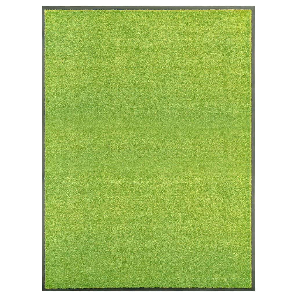 vidaXL Rohožka, prateľná, zelená 90x120 cm