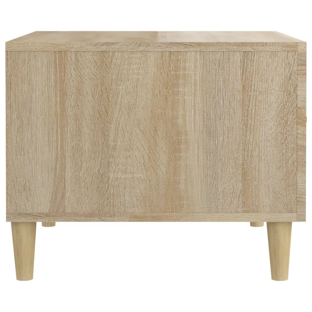 vidaXL Konferenčný stolík vo farbe dubu 50x50x40 cm spracované drevo