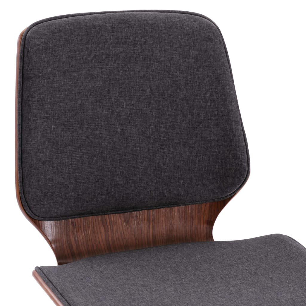 vidaXL Jedálenské stoličky 6 ks sivé látkové