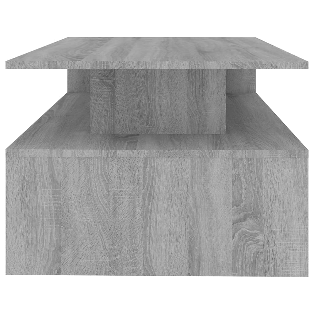 vidaXL Konferenčný stolík sivá sonoma 90x50x42,5 cm spracované drevo