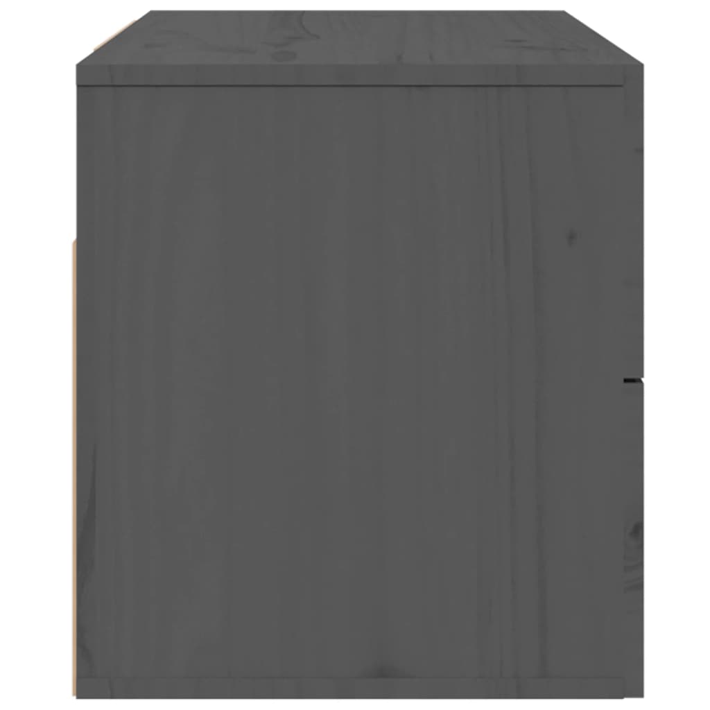 vidaXL Nástenný nočný stolík sivý 50x36x40 cm