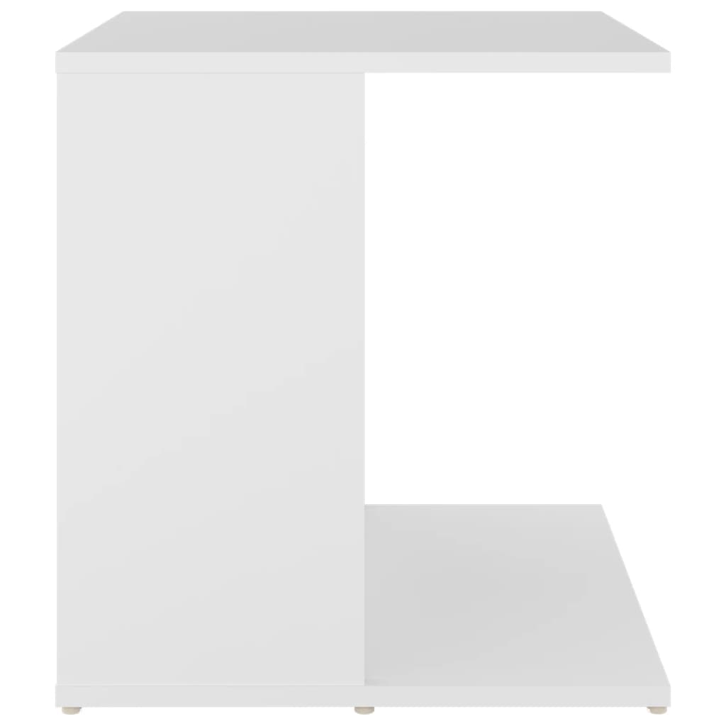 vidaXL Príručný stolík biely 45x45x48 cm drevotrieska