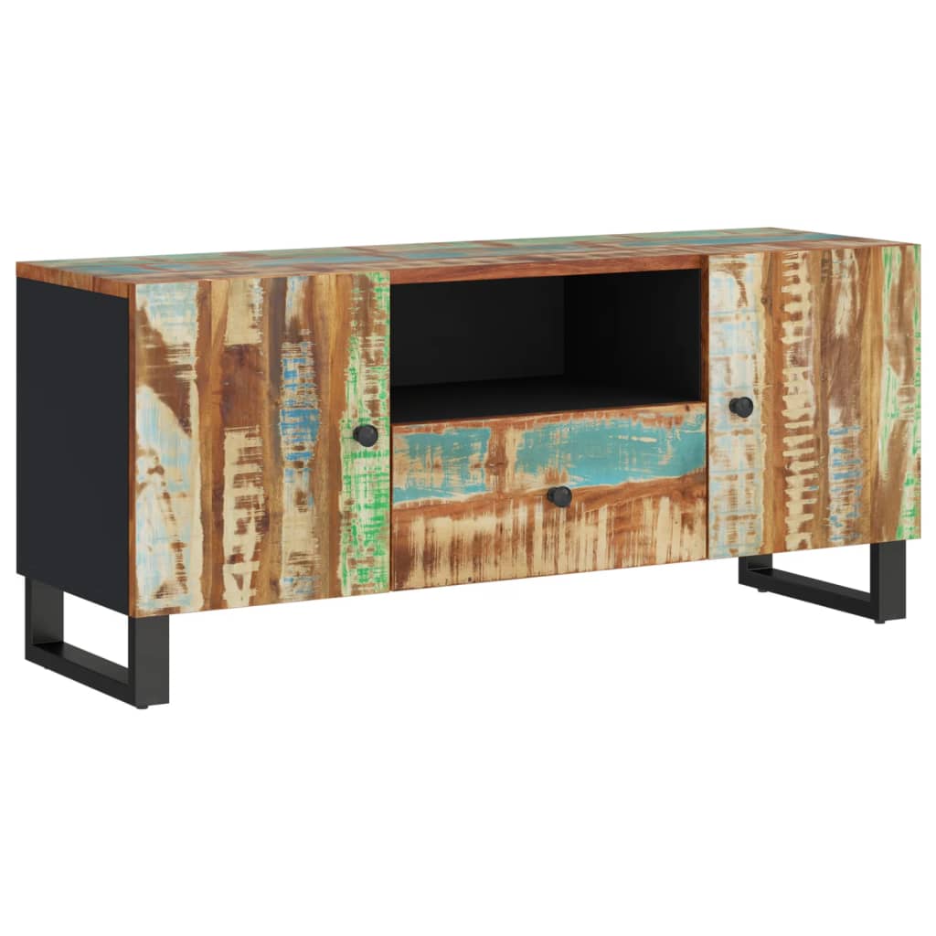vidaXL TV skrinka 105x33,5x46 cm recyklovaný masív a kompozitné drevo