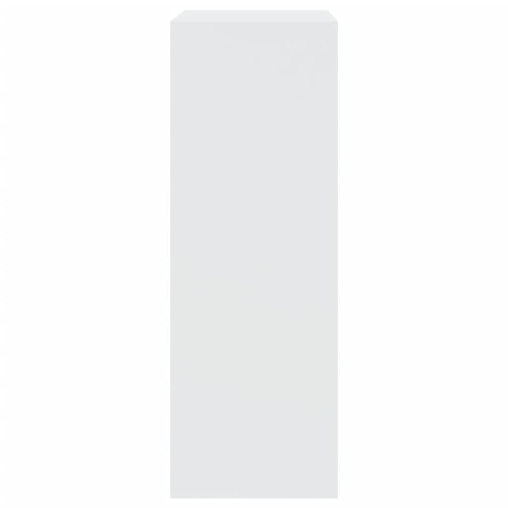 vidaXL Botník biely 60x34x96,5 cm kompozitné drevo