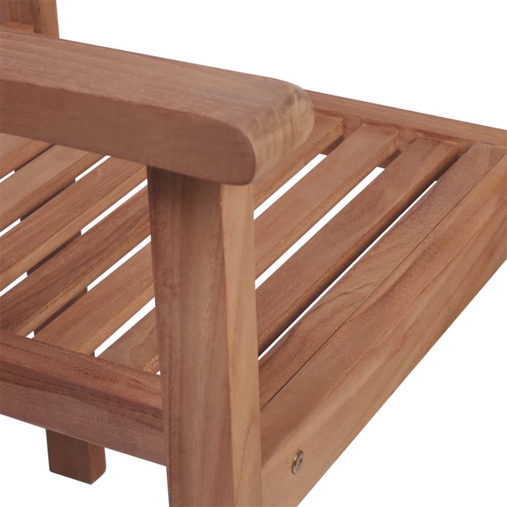 vidaXL Záhradné stoličky 4 ks béžové podložky teakový masív