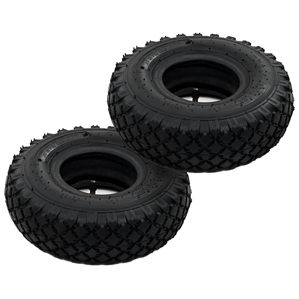 vidaXL 2 pneumatiky pre nakladací vozík a 2 duše 3.00-4 260x85