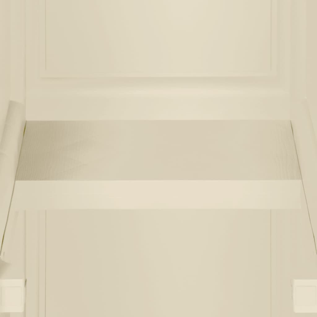 vidaXL Plastová skrinka 40x43x164 cm, drevený dizajn, angorská biela