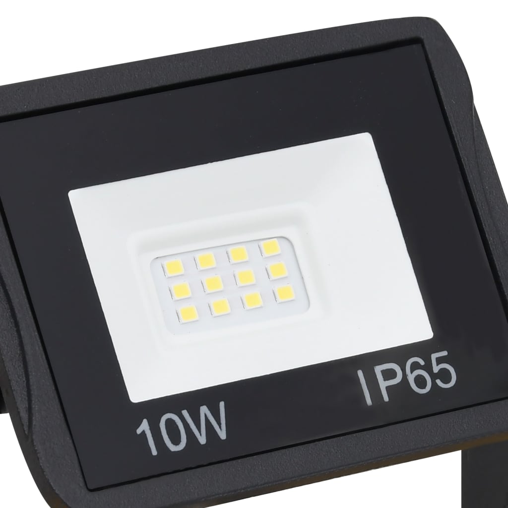 vidaXL LED reflektor s rúčkou 2x10 W teplé biele svetlo