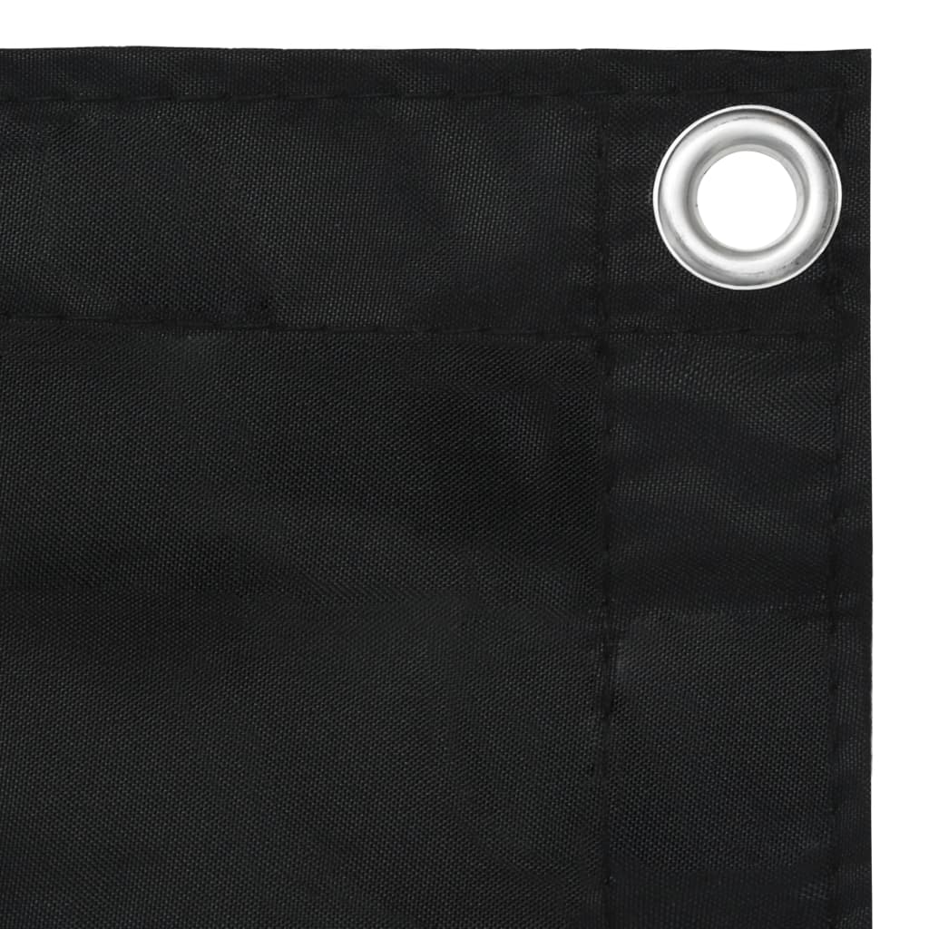 vidaXL Balkónová markíza, čierna 120x500 cm, oxfordská látka