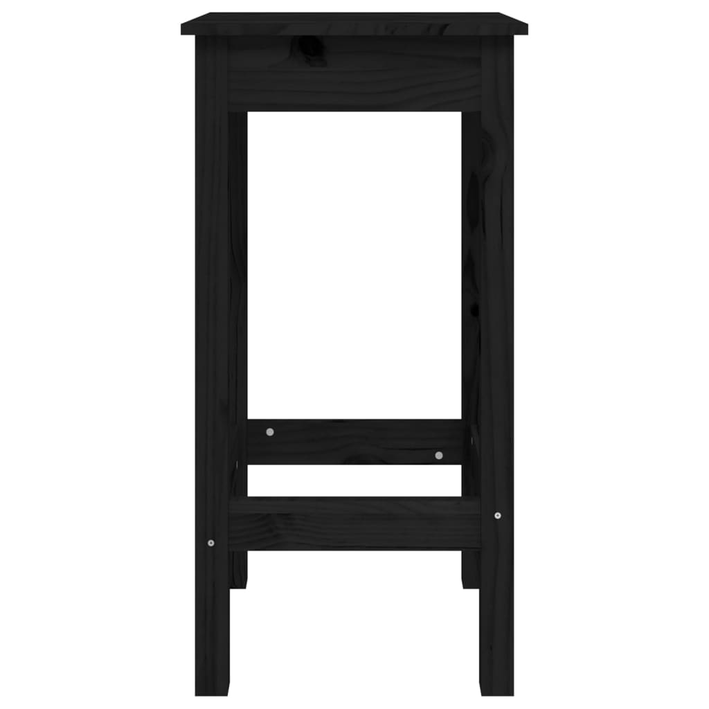 vidaXL Barové stoličky 2 ks čierne 40x40x78 cm borovicový masív<br />