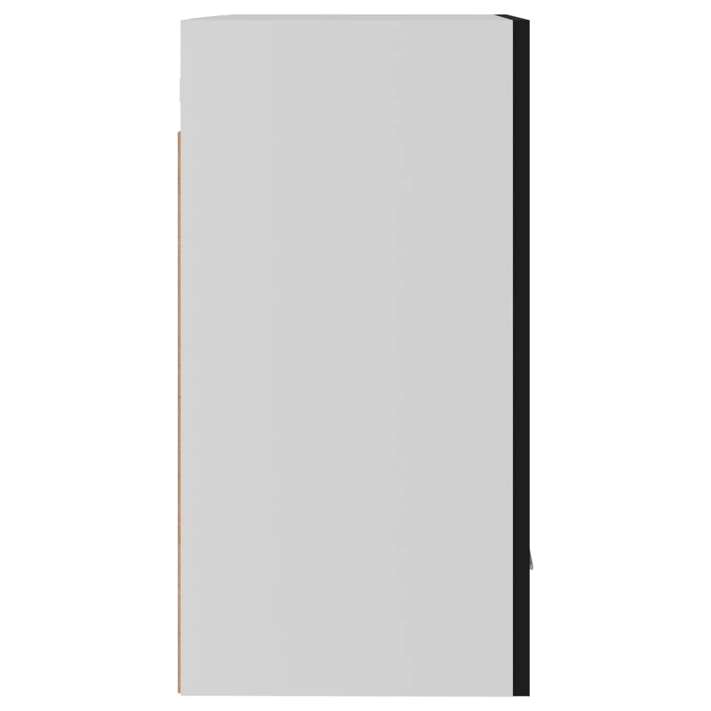 vidaXL Závesná skrinka, čierna 50x31x60 cm, kompozitné drevo