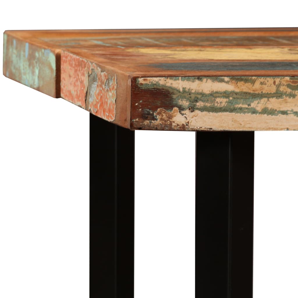 vidaXL Barový stôl, recyklovaný masív 150x70x107 cm