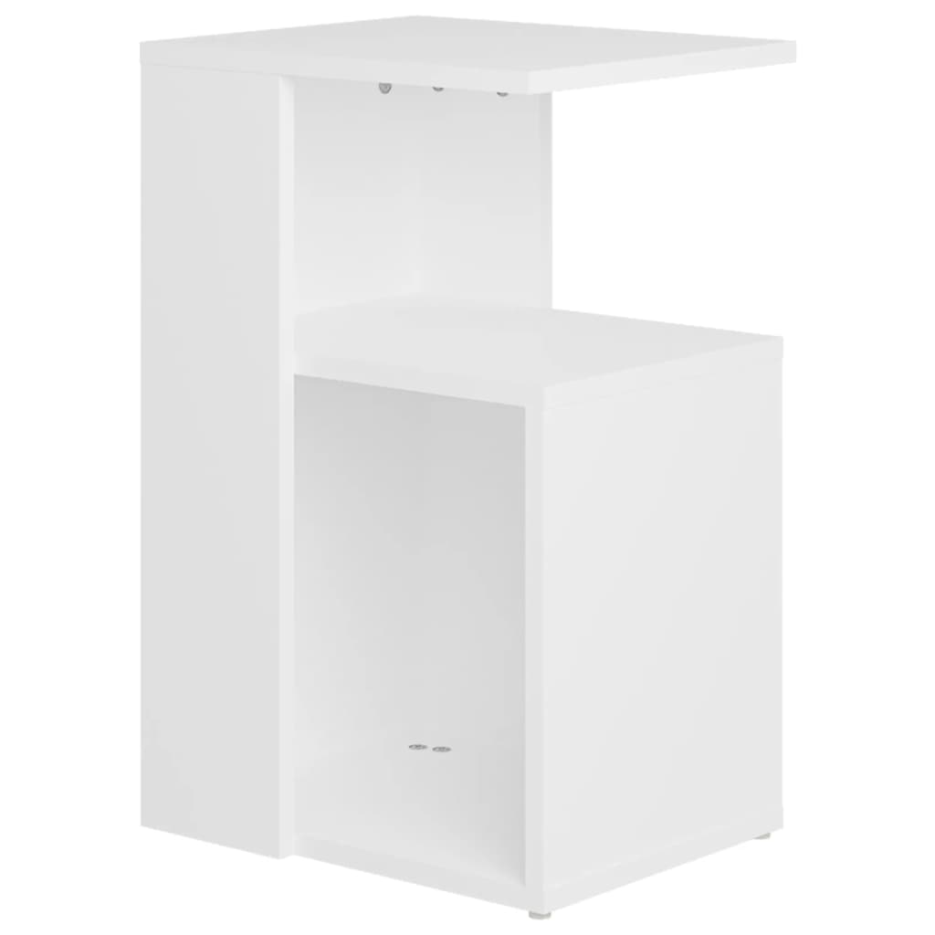 vidaXL Príručný stolík, biely 36x30x56 cm, kompozitné drevo