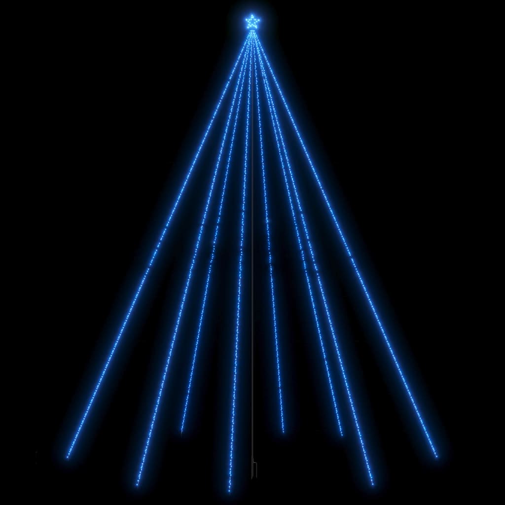 vidaXL Svetlá na vianočný stromček interiér exteriér 1300 LED modré 8m