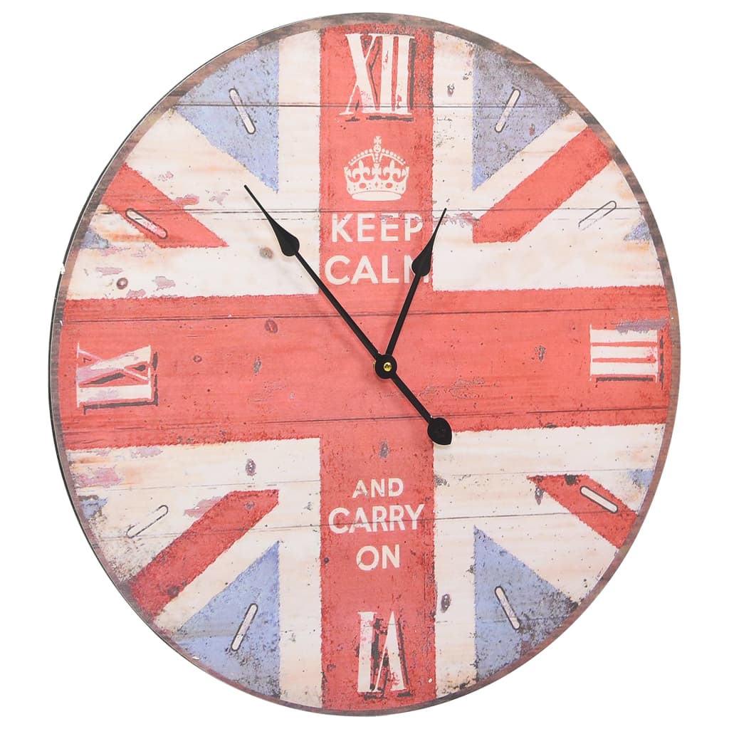 vidaXL Vintage nástenné hodiny UK 60 cm