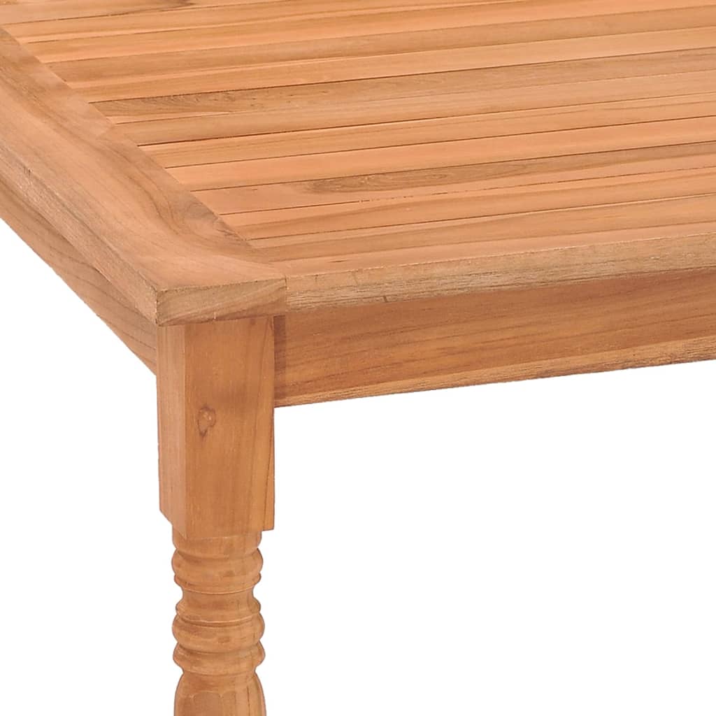 vidaXL Stôl Batavia 85x85x75 cm tíkový masív