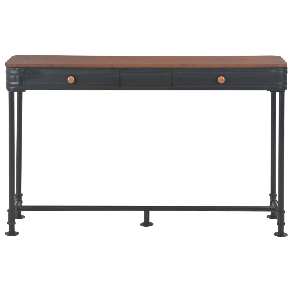 vidaXL Konzolový stolík s 2 zásuvkami 120x30x75 cm jedľové drevo