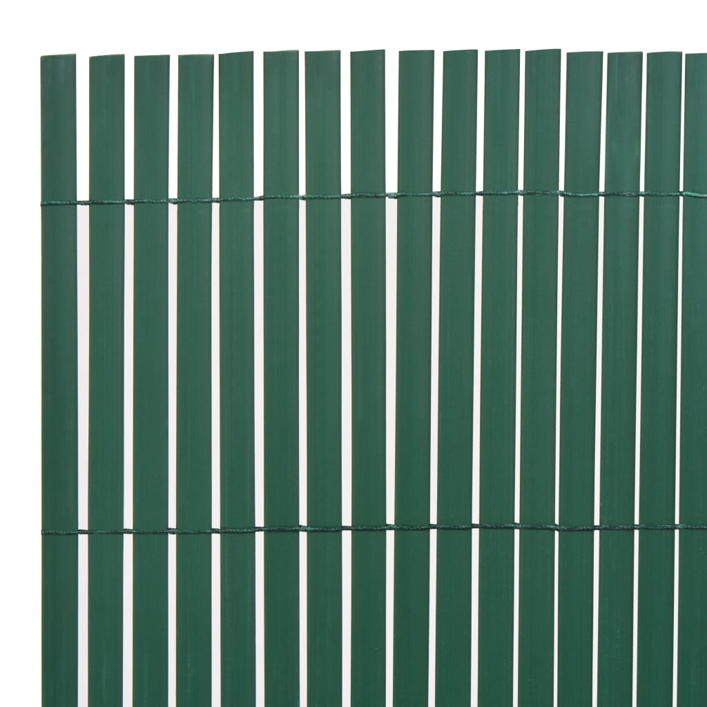vidaXL Obojstranný záhradný plot, PVC 90x300 cm, zelený