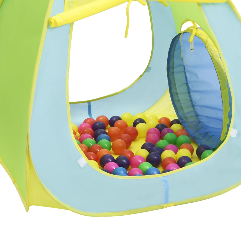 vidaXL Detský stan na hranie so 100 loptičkami viacfarebný