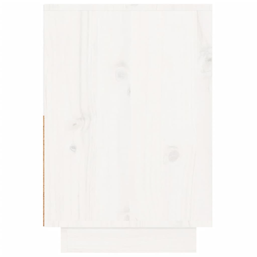vidaXL Nočný stolík biely 60x34x51 cm masívne borovicové drevo