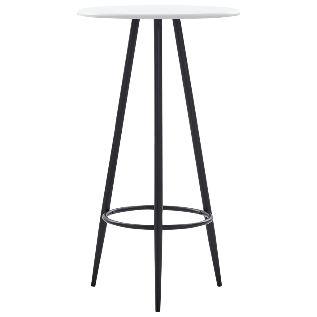 vidaXL Barový stôl biely 60x107,5 cm MDF