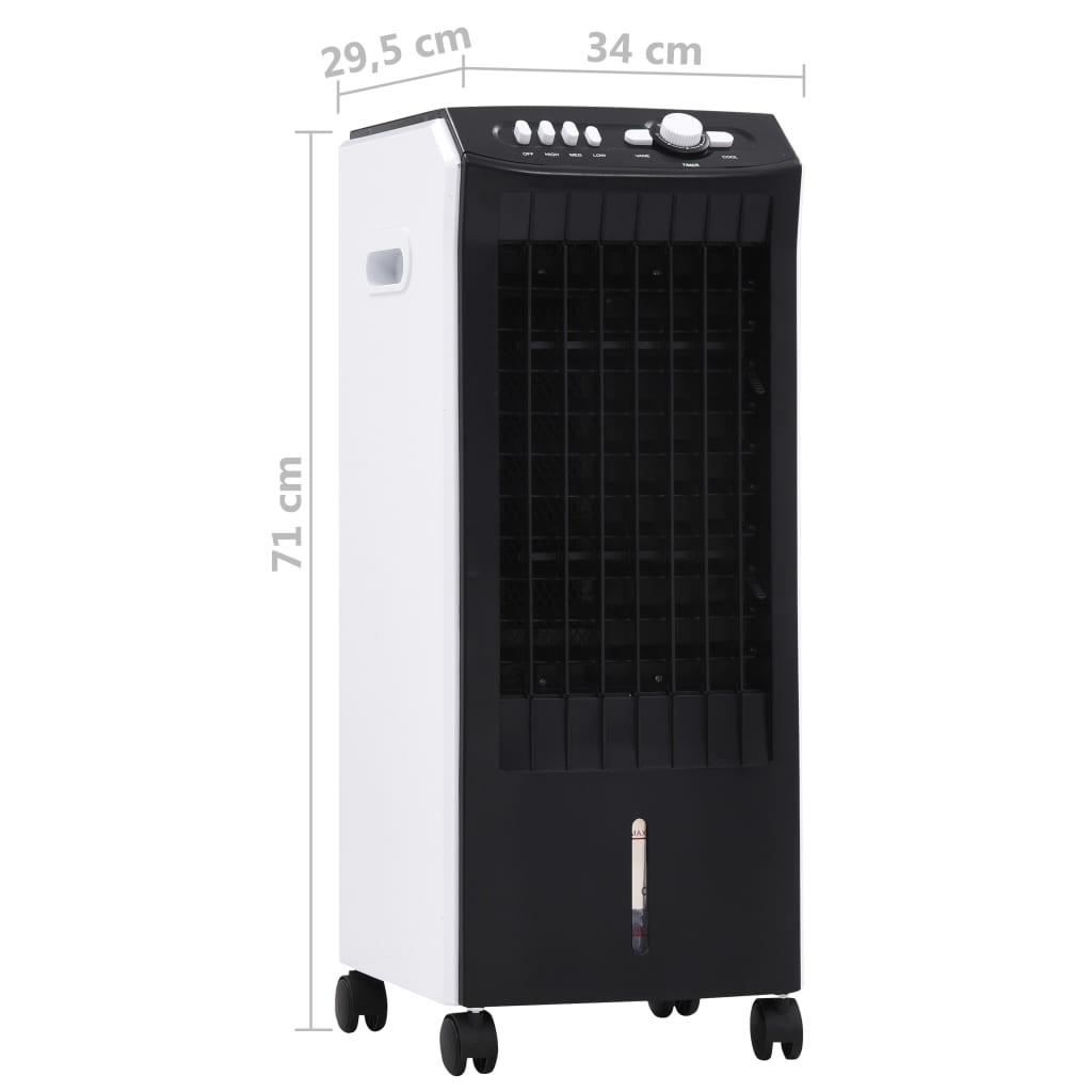 vidaXL 3 v 1 prenosný ochladzovač, zvlhčovač a čistič vzduchu 65 W