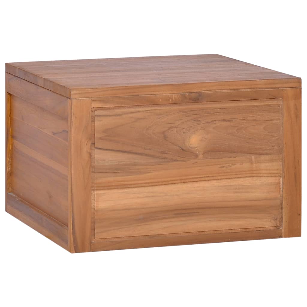 vidaXL Nástenná kúpeľňová skrinka 45x45x30 cm masívne teakové drevo