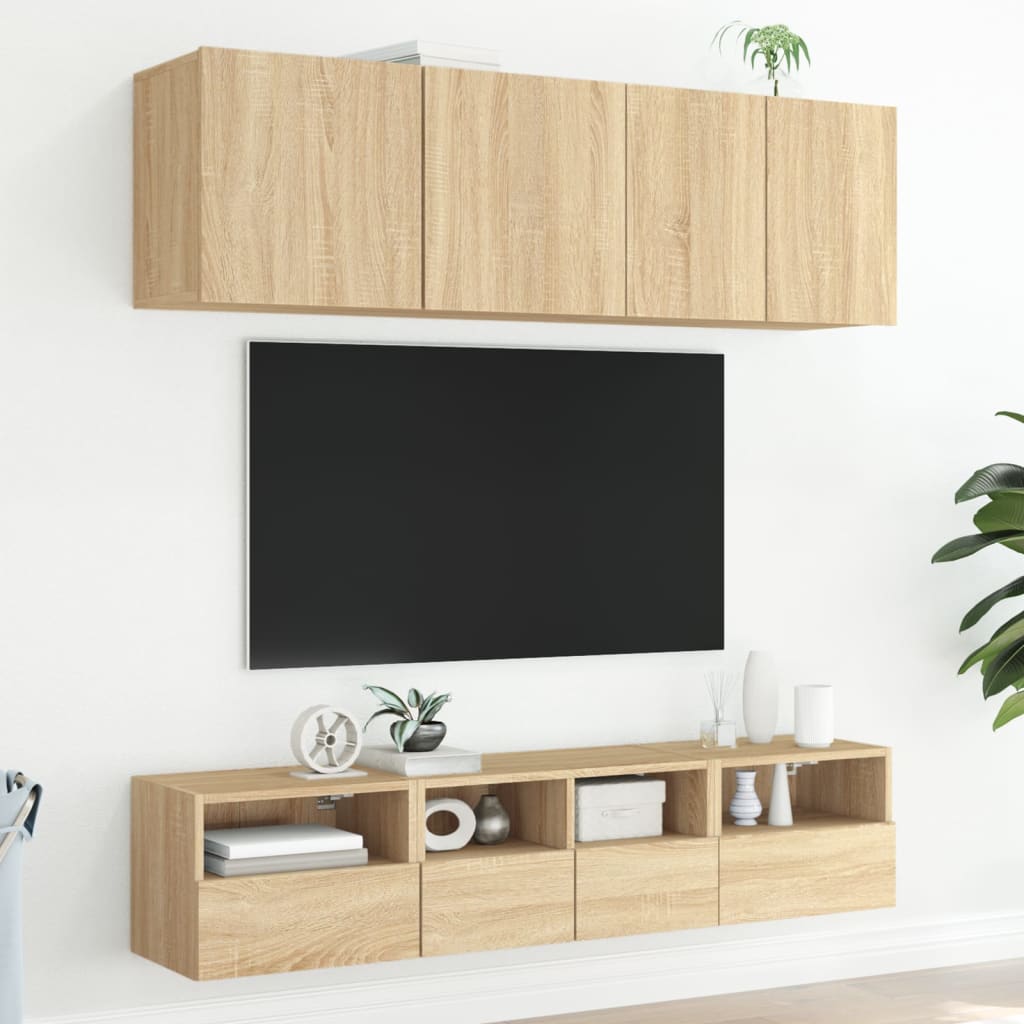 vidaXL TV nástenná skrinka dub sonoma 40x30x30 cm kompozitné drevo