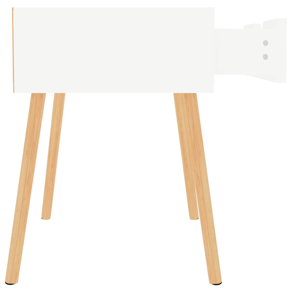 vidaXL Nočný stolík lesklý biely 40x40x56 cm drevotrieska