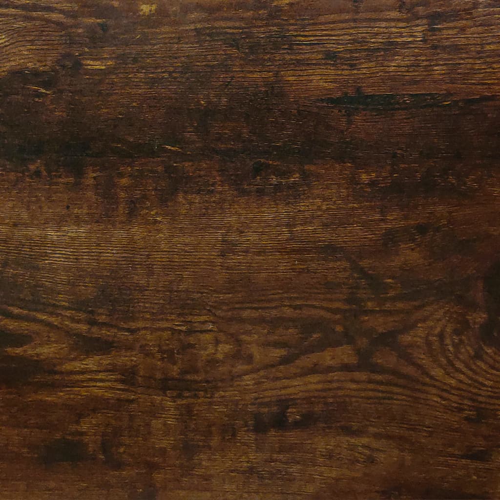 vidaXL Rohový písací stôl dymový dub spracované drevo