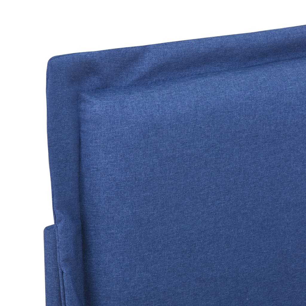 vidaXL Posteľný rám, modrý, látka 140x200 cm